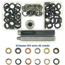10mm internal diameter 50 sets eyelets & Drilling and installation kit remachadora ojales rivet tool 2024 - buy cheap