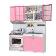 Wooden Doll Kitchen House Furniture Kids Play Toy Design Dollhouse Miniature Learning & Educational Children Holiday Gifts 2024 - buy cheap