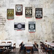 Route 66 Poster Wall Decor Fancy Vintage Pattern Bar Cafe Sign 20cm*30cm(Visit Our Store, More Products!!!) 2024 - buy cheap