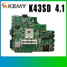 Материнская плата K43SD GT610M-2GB REV: 4,0 для ASUS A43S X43S K43S K43SD A84S материнская плата для ноутбука K43SD материнская плата K43SD 2024 - купить недорого