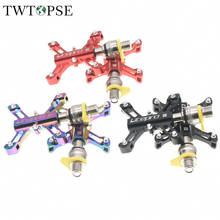 TWTOPSE-pedales de bicicleta de liberación rápida, para Brompton Bike Birdy 3SIXTY 412 P8 Fnhon, Pedal de bicicleta plegable de 3 rodamientos CNC EZY 304G 2024 - compra barato