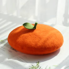 Japanese Cute Fruit Bud Hat Girl Soft Sister Fresh Beret parent-child sheep Orange Beret 2024 - buy cheap