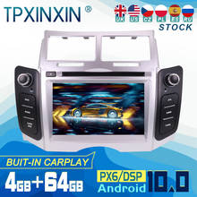 Radio con GPS para coche, reproductor con Android 10, Carplay, unidad principal de navegación, estéreo, CD, DVD, WIFI, DSP, BT, para Toyota Yaris 2005-2011 2024 - compra barato