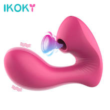 Ikoky vibrador estimulador de clitóris, vibrador sucção vaginal, sucção de clitóris e sexo oral, brinquedo sexual para mulheres, masturbação feminina 2024 - compre barato