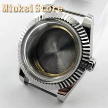 40mm sterile silver stainless steel watch case fit ETA 2836, Miyota 82 series, NH35 36, Mingzhu DG 2813 3804 movement 2024 - buy cheap