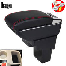 Armrest Storage Box For Hyundai Solaris Verna Avega Grand Car Central Console Box Double Layer 7 USB Charging Ports Black Beige 2024 - buy cheap