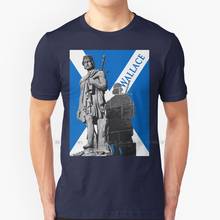 Wallace I. Camisa 100% algodão puro william wallace escócia saltire herói braveheart 2024 - compre barato