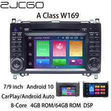 ZJCGO Car Multimedia Player Stereo GPS Radio Navigation Android Screen for Mercedes Benz A Class W169 A150 A170 A200 2004~2012 2024 - buy cheap