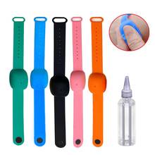 Adult Kid Liquid Wristband Hand Pumps Cleanser Dispenser Bracelet Wristband Hand Silicone Bracelet Pumps Hand 10ML 2024 - buy cheap