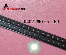 Diodo emissor de luz led smd, 1000 peças, 0402 smd branco 1.0*0.5*0.4mm 1005 super brilhante 2024 - compre barato