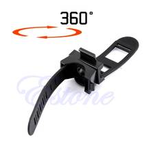 Suporte de bicicleta para ciclismo, suporte preto de bicicleta para lanterna led, clipe para lanterna 360 graus 2024 - compre barato