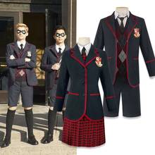 Disfraz de The Umbrella Academy para hombre y mujer, traje de Cosplay, uniforme escolar, suéter, vestidos para fiesta de carnaval, Halloween 2024 - compra barato