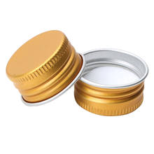 50 Threaded Screw Sealing Cover Lids Small Mason Jar Glass Bottle Caps DIY Party Decoration Aluminium Covers for Candy Gift Pots 2024 - buy cheap