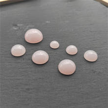 20 pçs 10-20mm redonda resina falso rosa quartzo flatback cabochão enfeite contas para diy pingente jóias fazendo descobertas artesanato 2024 - compre barato