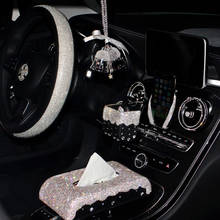 Guarnição de papel higiênico para carro, decoração de interiores com suporte de telefone bling 2024 - compre barato