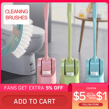 Toilet Brush Without Dead Corners Household Bathroom Toilet Cleaning Brush With Long Handle Soft Hair Brushes Set With Base 2024 - buy cheap