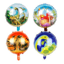 Globo de fiesta de dinosaurios de 18 pulgadas, globo Jurásico para decoración de Fiesta Temática de cumpleaños, globos de aluminio, se pueden usar al por mayor 2024 - compra barato