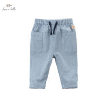 DBA16185 dave bella spring baby boys fashion striped pockets pants children full length kids pants infant toddler trousers 2024 - buy cheap