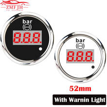 Universal 52mm Digital Air Pressure Gauge 0-10 Bar New Air Pressure Meter with Red LED Backlight 12V/24V For Marine Boat Yacht 2024 - buy cheap