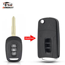 Dandkey 10pcs Modified Flip Key Folding Remote Key Case Blank Shell For Chevrolet Captiva Uncut Key Blade 3 Buttons Fob Case 2024 - buy cheap