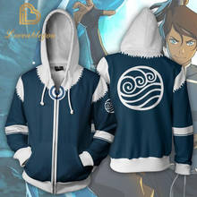 3D Print The Last Airbender Sweatshirts Casual Hip Hop Hoodie Zip Jacket Cosplay Autumn Women Men's Clothing Coat 2024 - buy cheap