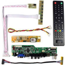 Novo kit de placa tv56 para b141pw01 v0 v2 v3 v4 tv + hdmi vga av usb lcd led tela controlador placa driver 2024 - compre barato