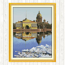 St. Petersburg 14CT 11CT Counted and Stamped DIY Needlework Crafts Cross Stitch Embroidery Kit DMC Cotton Thread Printed Canvas 2024 - buy cheap