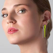Fluorescent enamel Neon colorful fashion earring 2020 new arrived trendy women small huggie hoops 2024 - buy cheap