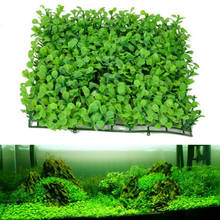 Aquário gramado decorativo verde ornamento plástico artificial planta grama tanque de peixes paisagem decoração para o hotel da família 2024 - compre barato