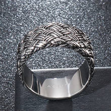 Anillo de nudo celtas nórdico para hombre y mujer, anillo vikingo de acero inoxidable de Color plateado, joyería celta irlandés, regalo de aniversario, novedad de 2021 2024 - compra barato