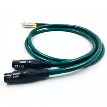 HiFi  FURUTECH FA-220 OCC RCA Male to Dual XLR Female Audio Cable To 2 XLR Male Female Plug Coax Adapter Video Wire 2024 - купить недорого