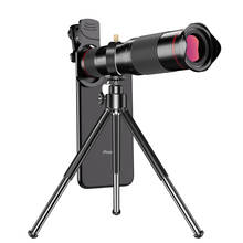 48X 4K HD оптический телескоп телефото Объективы монокулярный зажим на мобильный телефон Камера зум-объективы для смартфонов 2024 - купить недорого
