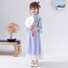 Chinese Traditional Girls Hanfu Cheongsam Dress Kids Photography Dress Vintage Children Ancient Princess Perform Dress Cosplay 2024 - buy cheap