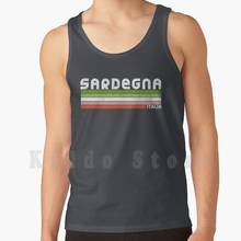 Sardegna itália-retro sarda itália, regata de desenho sem mangas, sardegna da sarda, itália, retrô italiano 2024 - compre barato