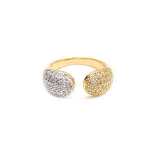Anillos de oro de circonia cúbica Micro pavé para mujer, joyería de marca de moda, anillo de boda femenino, anillos abiertos de moda 2021 2024 - compra barato