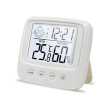 LCD Digital Thermometer Hygrometer Weather Station Temperature Meter Alarm Clock Room Wall Electronic Temperature Humidity Test 2024 - buy cheap