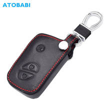 Funda de cuero con 3 botones para llave de coche, cubierta inteligente de mando a distancia para Lexus BYD S6 F3 L3 M6 F0 G3 S7 E6 G3R, accesorios para llavero automático 2024 - compra barato