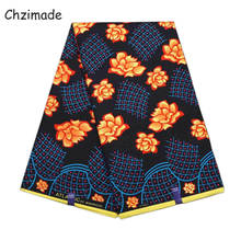 Chzimade 1Yard Polyester Ankara African Prints Patchwork Real Wax Fabric For Dress Sewing Tissu Craft Wedding Decoration 2024 - buy cheap