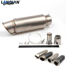 For Yamaha YBR 125 YZF R1 R3 R6 R125 R25 TTR RSZ CBR600 YZF600 Universal Motorcycle Carbon Fiber Exhaust Pipe GP Exhaust Muffler 2024 - buy cheap