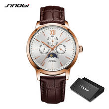 SINOBI Fashion Design Men's Watches Top Brand Original Man Business Clock Male Calender Quartz Wristwatches Relogio Masculino 2024 - buy cheap