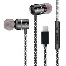 In-Ear Wired Earphone Dual Dynamic Coil with Microphone Wire-Control Headphone 2024 - buy cheap