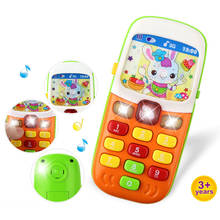 Детский телефон мобильный телефон Раннее Обучение игрушки музыкальный телефон лучший подарок для детей младенец 2022 - купить недорого