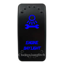 Синяя светодиодная лазерная гравировка-подвесной светильник для двигателя-клавишный переключатель 5 контактов ВКЛ./ВЫКЛ. 12 В 24 В SPST для автомобиля лодки грузовика RV 2024 - купить недорого