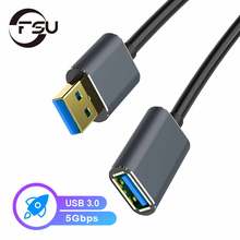 Cable de extensión USB 3,0 macho a hembra, Cable extensor de supervelocidad USB 3,0, 1m, 2m, 3m, sincronización de datos, 2,0 2024 - compra barato