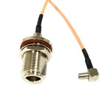 Nuevo N Hembra Jack conector de mamparo a TS9 macho ángulo recto Cable Pigtail RG316 mayorista envío rápido 15CM 6 adaptador 2024 - compra barato