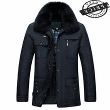 Jacket Warm Winter Men 2021 Blue Fox Fur Collar Male Parkas 20% Duck Down Jackets Jaquetas Masculina Inverno CJ222   2024 - buy cheap