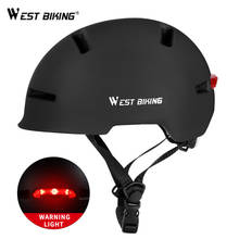 WEST BIKING Bicycle Helmet LED Light Rechargeable MTB Road Electric Bike Helmet Motorcycle Scooter Men Women Cycling Safe Cap 2024 - buy cheap