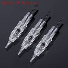 Cartridge Tattoo Needles 100pcs 1 Liner Cartridge Permanent Makeup Micropigmentation Machine Cartridge Eyebrow Tattoo Needle 2024 - buy cheap