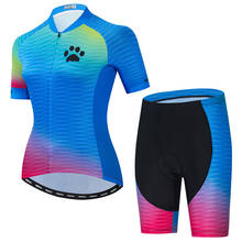 Weimostar-Conjunto de ropa de ciclismo para mujer, uniformes de equipo profesional para bicicleta de montaña y carretera, color azul, para verano 2024 - compra barato