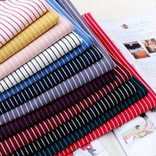 50X170cm Knitted Yarn Dyed Striped Fabric For Sewing Jersey Blouse Shirt Cotton Elastic Knitting Soft Comfortable Tissus 2024 - buy cheap